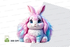 Colorful bunny rabbit clipart Product Image 1
