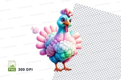Colorful rooster clipart Product Image 1