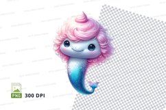 Cute mermaid clipart Product Image 1