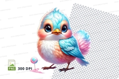 Colorful bird clipart Product Image 1