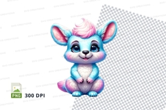 Colorful cartoon bunny Product Image 1