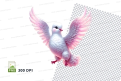 Flying dove clipart Product Image 1