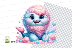 Playful mermaid lion clipart Product Image 1