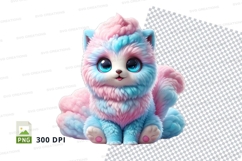Colorful kitten clipart Product Image 1