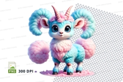 Cotton candy unicorn sheep Product Image 1