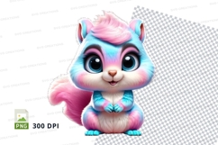 Colorful cartoon squirrel Product Image 1