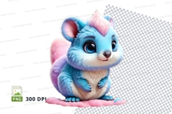 Adorable pastel blue and pink critter Product Image 1