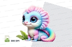 Pastel dragon clipart Product Image 1