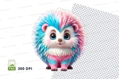 Colorful cartoon hedgehog Product Image 1