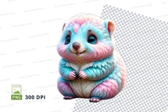 Cute pastel colored hamster Product Image 1