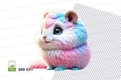 Colorful cartoon hamster Product Image 1