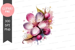Cherry blossom clipart png Product Image 1