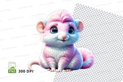 Colorful cartoon mouse Product Image 1