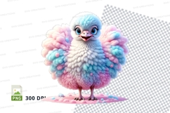 Colorful baby bird clipart Product Image 1