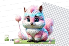Candy colored fox with lollipop Product Image 1
