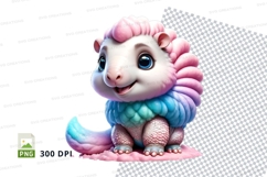 Cute pastel dragon clipart Product Image 1