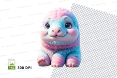 Cute pastel dinosaur clipart Product Image 1