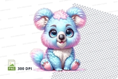 Pastel colored cartoon bear Product Image 1