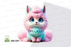 Whimsical pastel cat Product Image 1