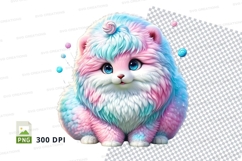 Pastel cat clipart Product Image 1