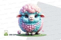 Colorful sheep clipart Product Image 1