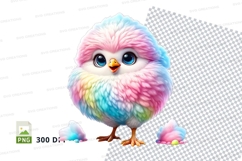 Rainbow chick clipart Product Image 1