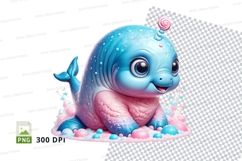Playful baby dolphin in bubbles Product Image 1