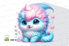 Whimsical pastel cat Product Image 1