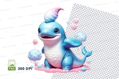 Cute dolphin with sweet treats Product Image 1