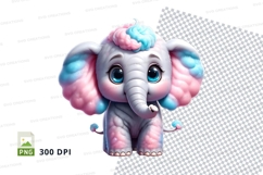 Cotton candy elephant Product Image 1