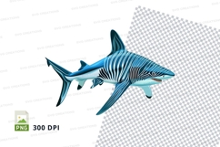 Stylized shark clipart Product Image 1