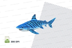 Cartoon shark clipart Product Image 1