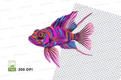 Colorful lionfish clipart Product Image 1