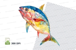 Colorful fish clipart Product Image 1
