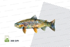 Brown trout clipart png Product Image 1