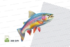 Colorful fish clipart Product Image 1