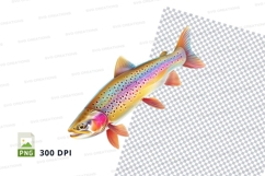 Colorful fish clipart Product Image 1