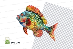 Colorful fish clipart Product Image 1