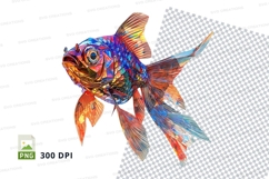 Colorful fish clipart Product Image 1