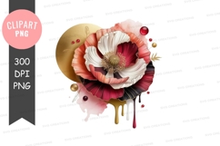 Elegant floral design png Product Image 1