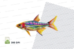Colorful fish clipart Product Image 1
