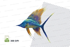 Vibrant sailfish clipart Product Image 1