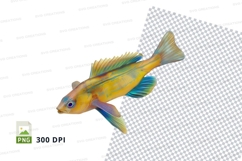 Colorful fish clipart Product Image 1