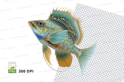 Exotic fish clipart Product Image 1
