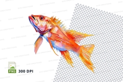 Colorful fish clipart Product Image 1