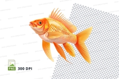 Golden fish clipart Product Image 1