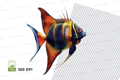 Vibrant tropical fish clipart Product Image 1
