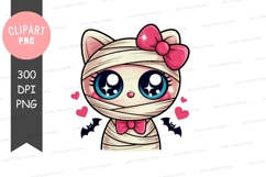 Cute mummy cat clipart png png Product Image 1