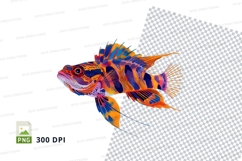 Colorful fish clipart Product Image 1