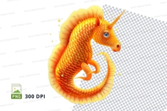 Golden unicorn seahorse Product Image 1